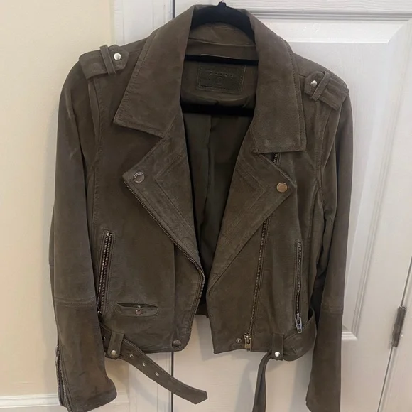 Blank NYC Olive Leather Jacket - Picture 5 of 12